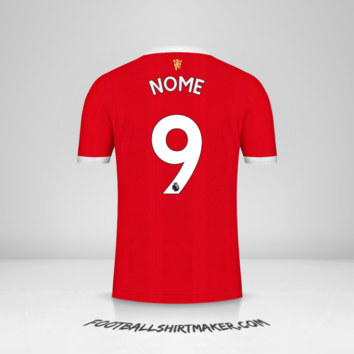 Camisola Manchester United 2021/2022 -  nome - 9