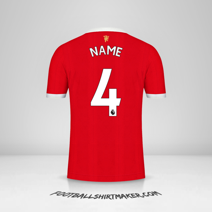 Trikot Manchester United 2021/2022 -  name - 4