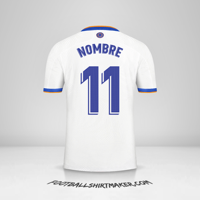 Jersey Real Madrid CF 2021/2022 -  nombre - 11