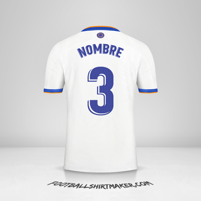 Jersey Real Madrid CF 2021/2022 -  nombre - 3