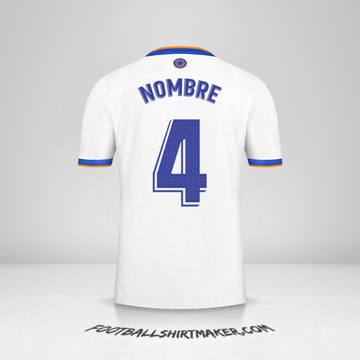 Jersey Real Madrid CF 2021/2022 -  nombre - 4
