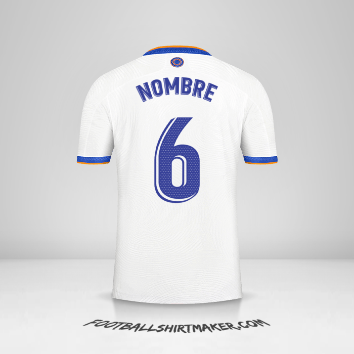 Jersey Real Madrid CF 2021/2022 -  nombre - 6