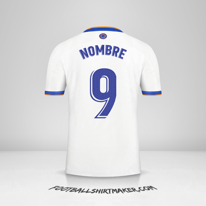 Jersey Real Madrid CF 2021/2022 -  nombre - 9