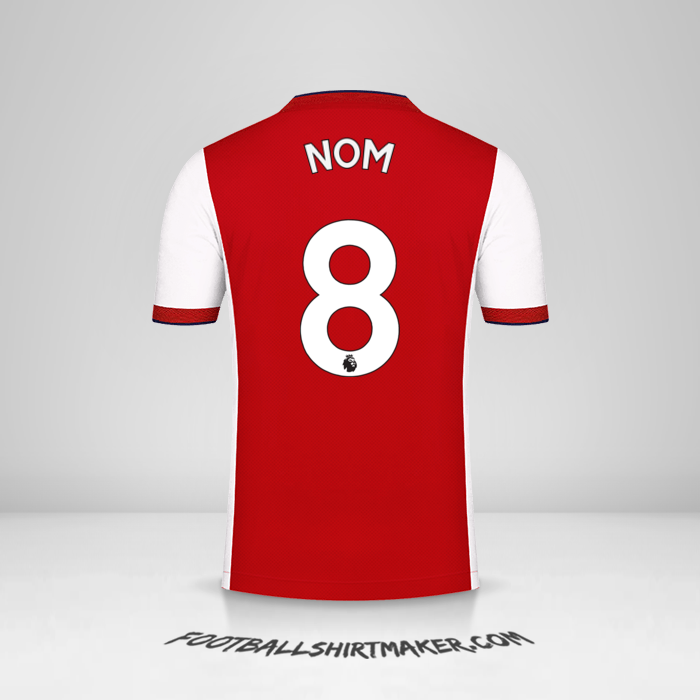 Maillot Arsenal 2021/2022 -  nom - 8