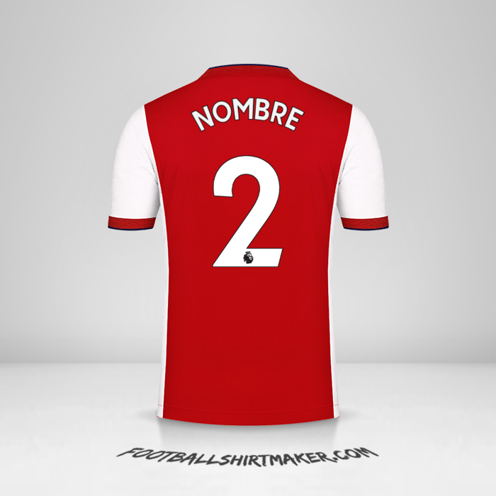 Camiseta Arsenal 2021/2022 -  nombre - 2