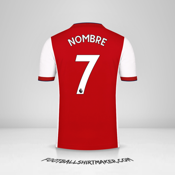 Jersey Arsenal 2021/2022 -  nombre - 7