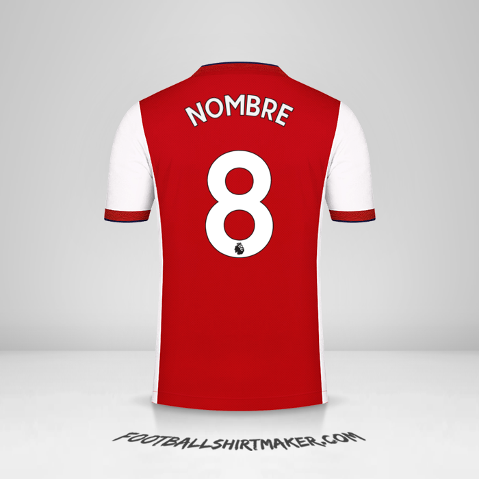 Camiseta Arsenal 2021/2022 -  nombre - 8