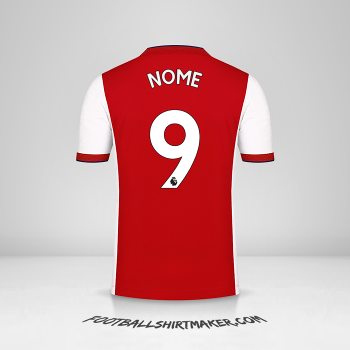 Maglia Arsenal 2021/2022 -  nome - 9