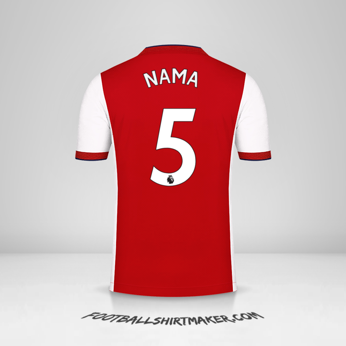 Jersey Arsenal 2021/2022 -  nama - 5