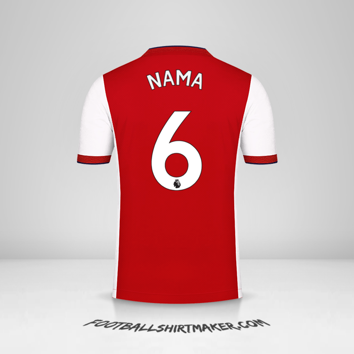 Jersey Arsenal 2021/2022 -  nama - 6