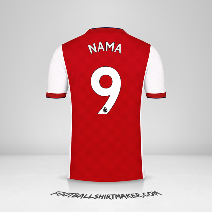 Jersey Arsenal 2021/2022 -  nama - 9