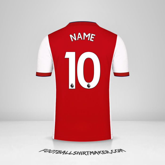 Jersey Arsenal 2021/2022 -  name - 10