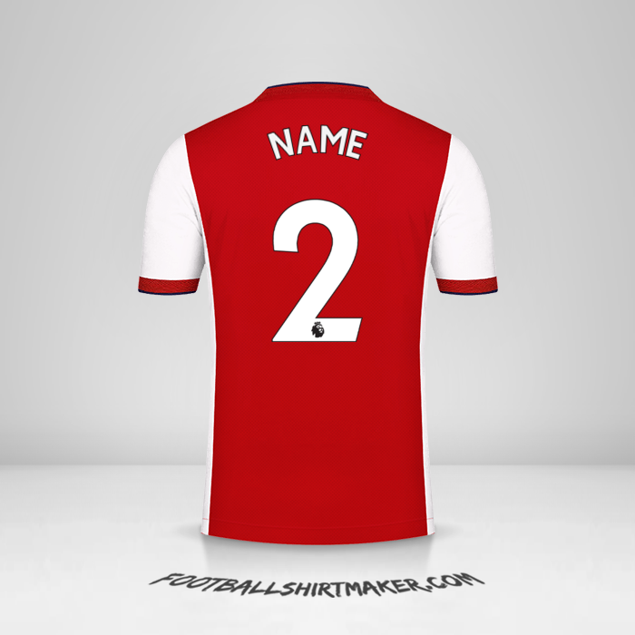 Shirt Arsenal 2021/2022 -  name - 2