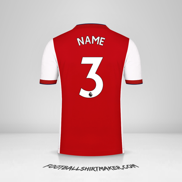 Shirt Arsenal 2021/2022 -  name - 3