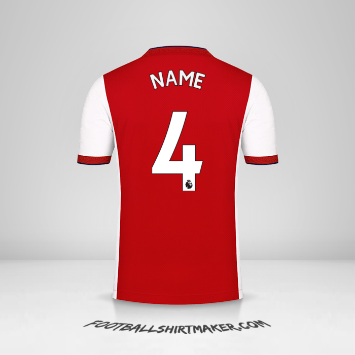 Jersey Arsenal 2021/2022 -  name - 4