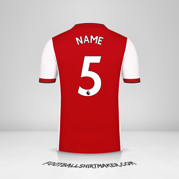 Jersey Arsenal 2021/2022 -  name - 5