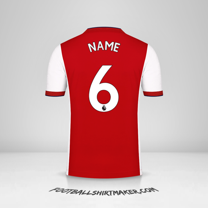 Jersey Arsenal 2021/2022 -  name - 6