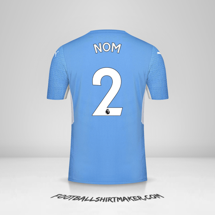 Maillot Manchester City 2021/2022 -  nom - 2