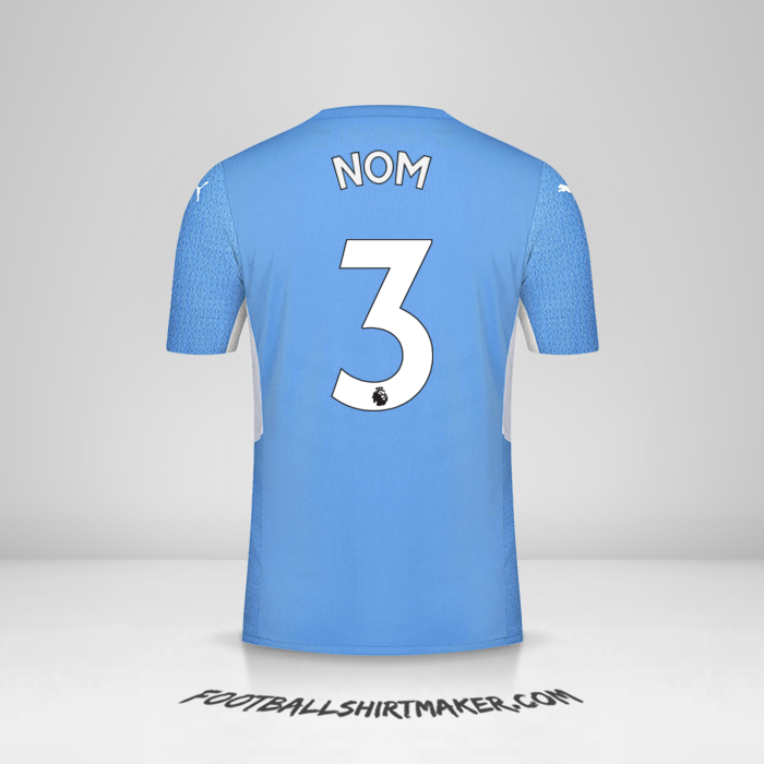 Maillot Manchester City 2021/2022 -  nom - 3