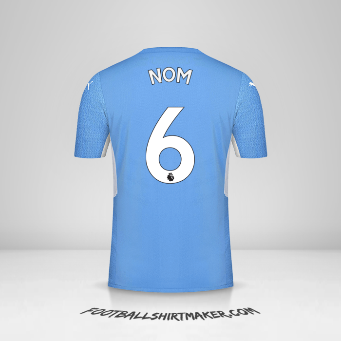 Maillot Manchester City 2021/2022 -  nom - 6