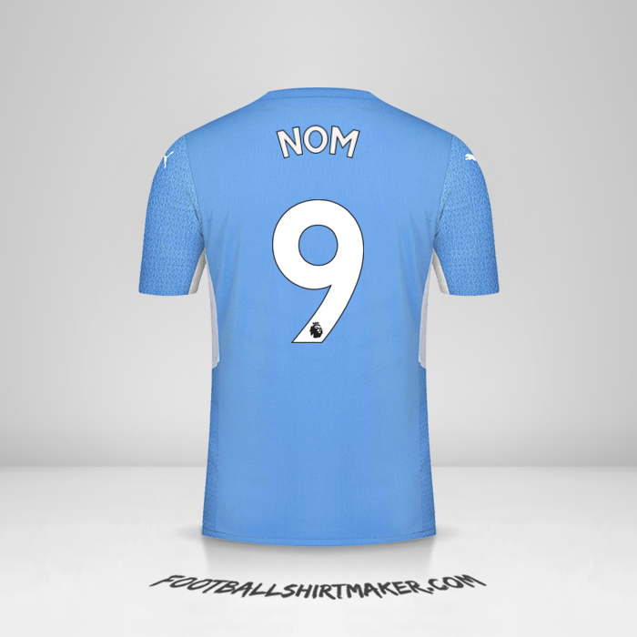 Maillot Manchester City 2021/2022 -  nom - 9
