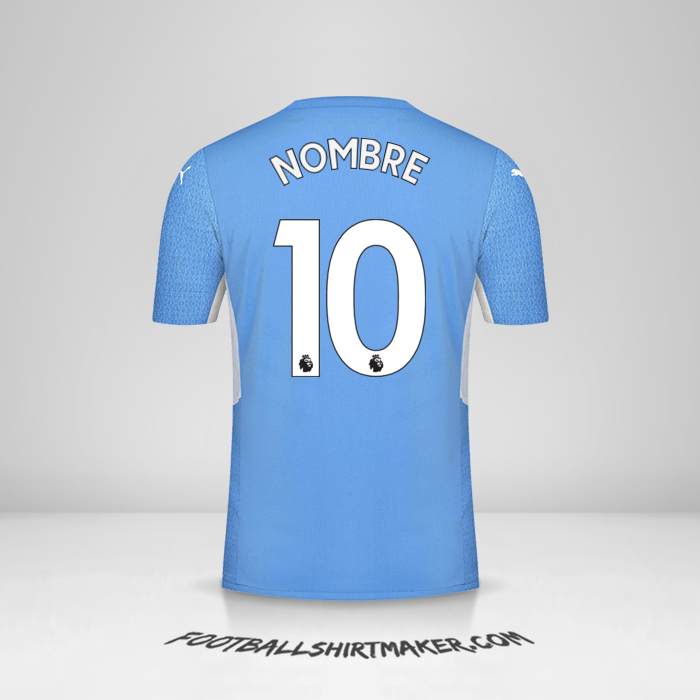 Jersey Manchester City 2021/2022 -  nombre - 10