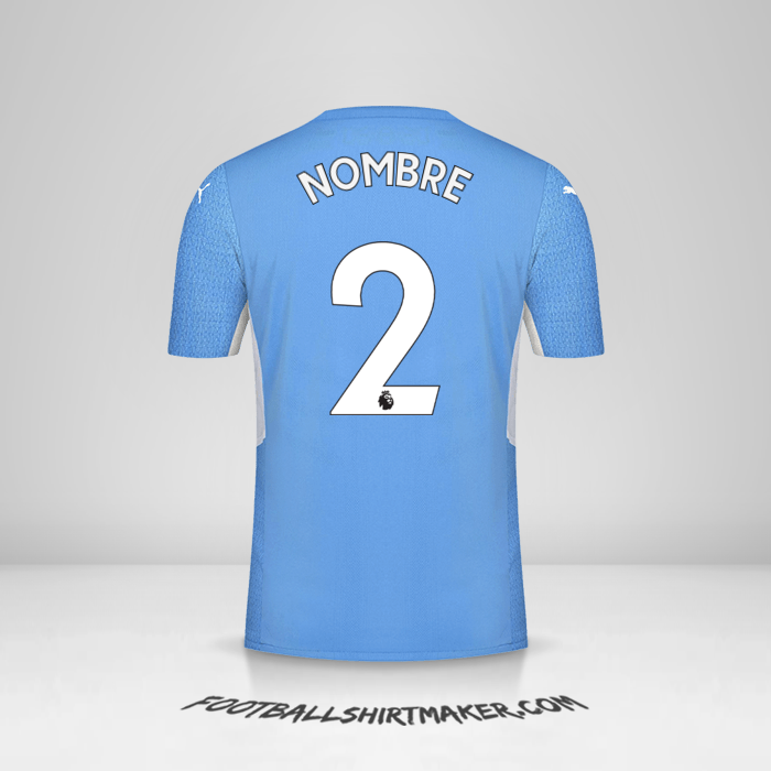 Jersey Manchester City 2021/2022 -  nombre - 2