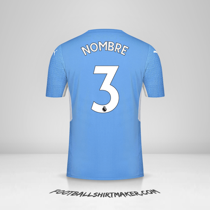 Jersey Manchester City 2021/2022 -  nombre - 3