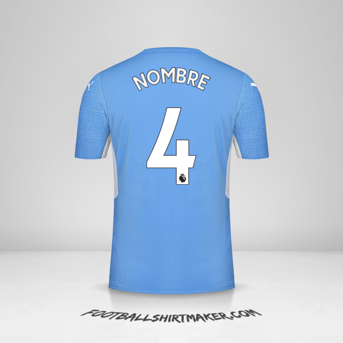 Jersey Manchester City 2021/2022 -  nombre - 4