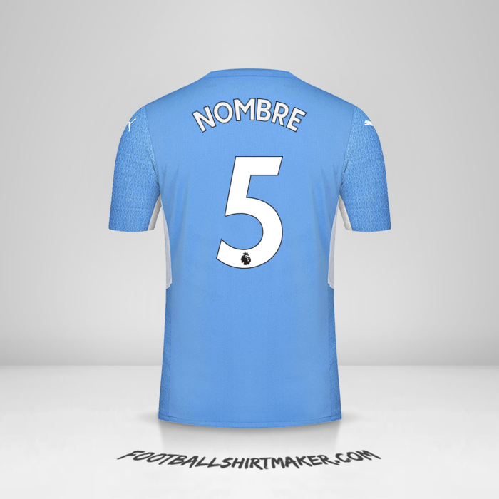 Camiseta Manchester City 2021/2022 -  nombre - 5