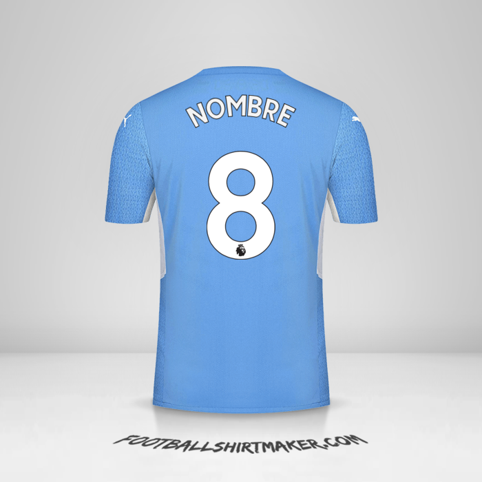 Jersey Manchester City 2021/2022 -  nombre - 8