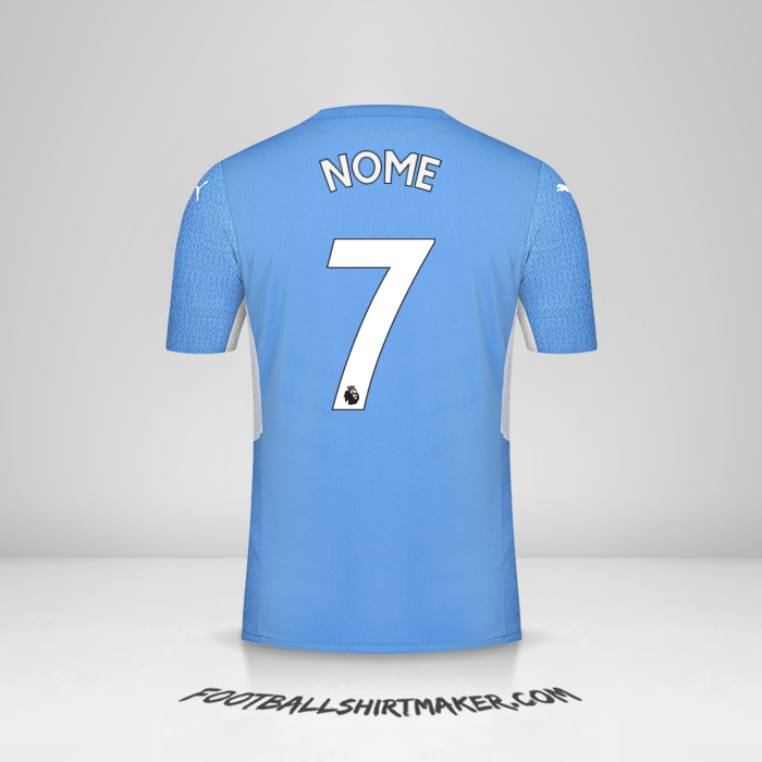 Camisola Manchester City 2021/2022 -  nome - 7