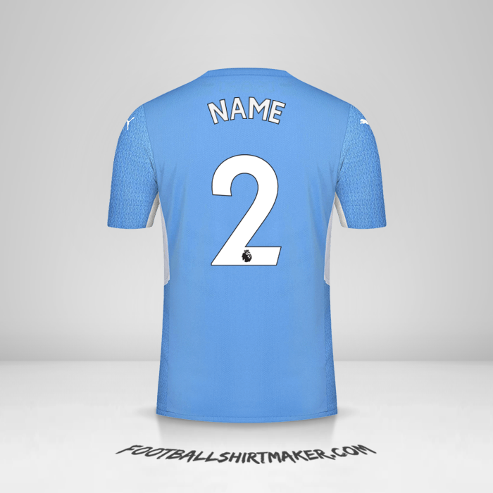 Jersey Manchester City 2021/2022 -  name - 2