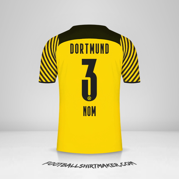 Maillot Borussia Dortmund 2021/2022 -  nom - 3