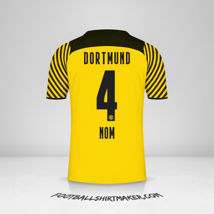 Maillot Borussia Dortmund 2021/2022 -  nom - 4
