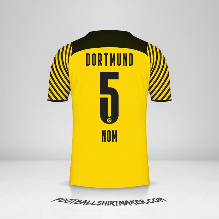 Maillot Borussia Dortmund 2021/2022 -  nom - 5