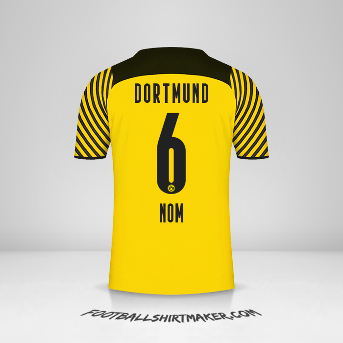 Maillot Borussia Dortmund 2021/2022 -  nom - 6