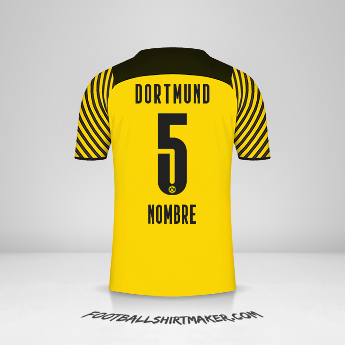Camiseta Borussia Dortmund 2021/2022 -  nombre - 5
