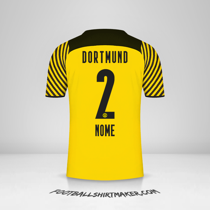 Camisola Borussia Dortmund 2021/2022 -  nome - 2