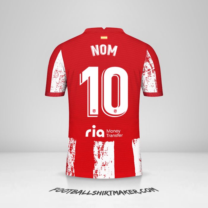 Maillot Atletico Madrid 2021/2022 -  nom - 10