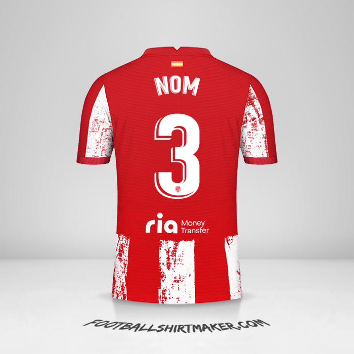 Maillot Atletico Madrid 2021/2022 -  nom - 3