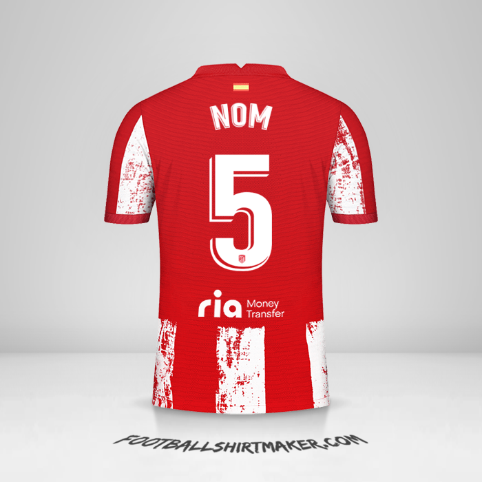Maillot Atletico Madrid 2021/2022 -  nom - 5