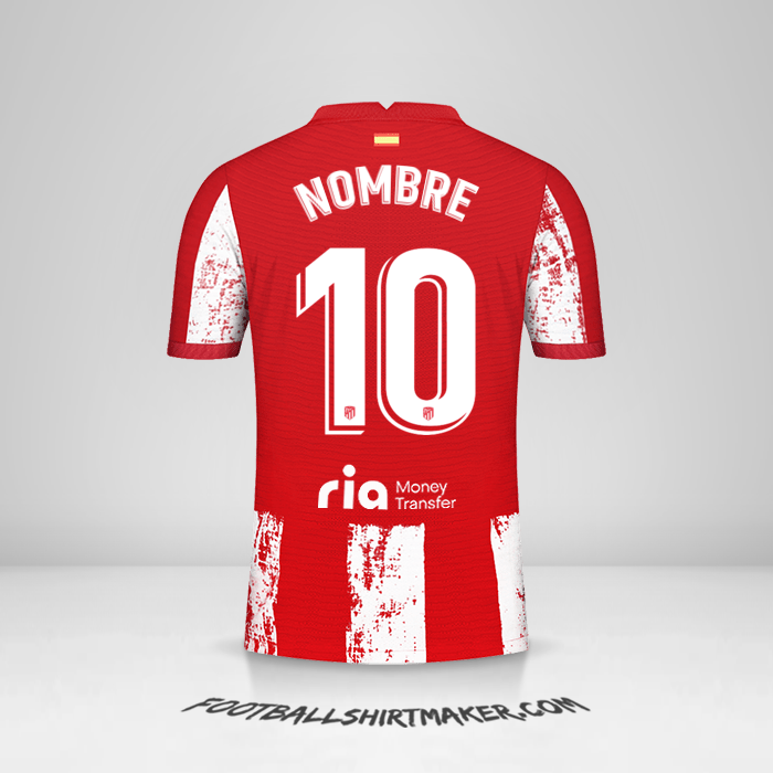 Jersey Atletico Madrid 2021/2022 -  nombre - 10