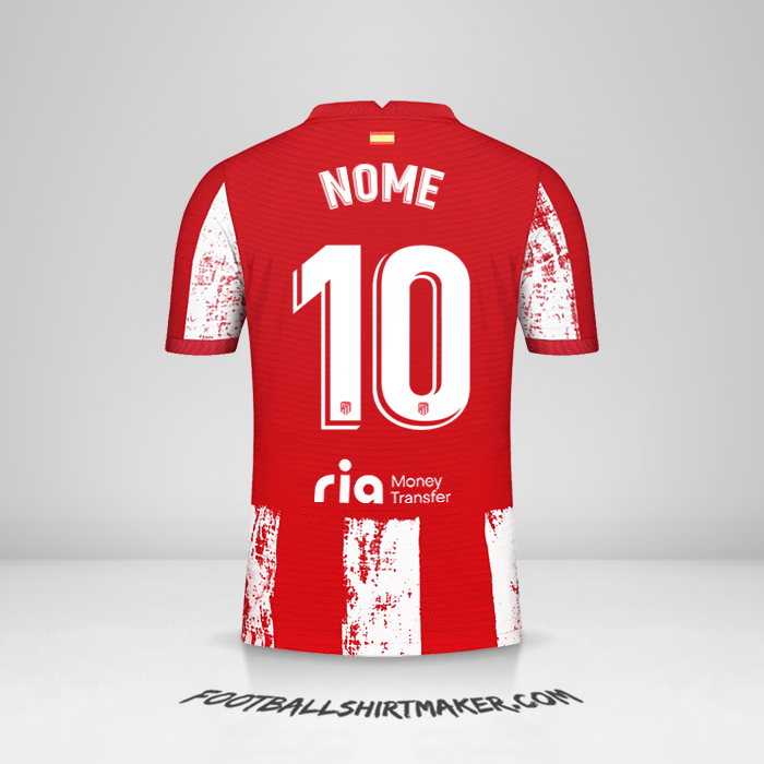 Camisola Atletico Madrid 2021/2022 -  nome - 10