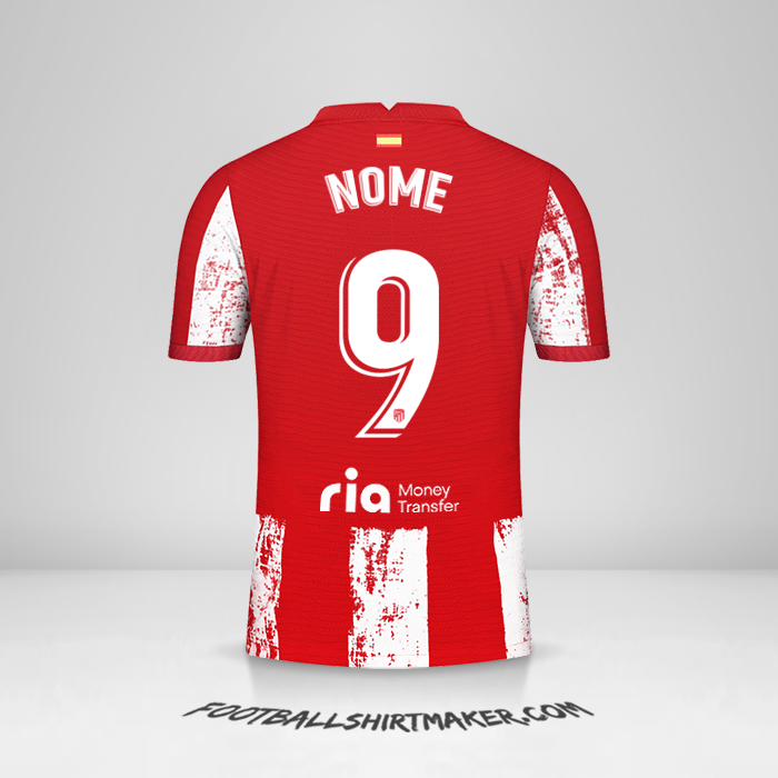 Camisa Atletico Madrid 2021/2022 -  nome - 9
