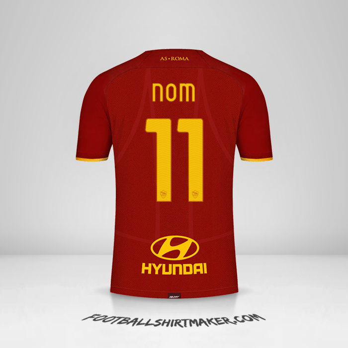 Maillot AS Roma 2021/2022 -  nom - 11