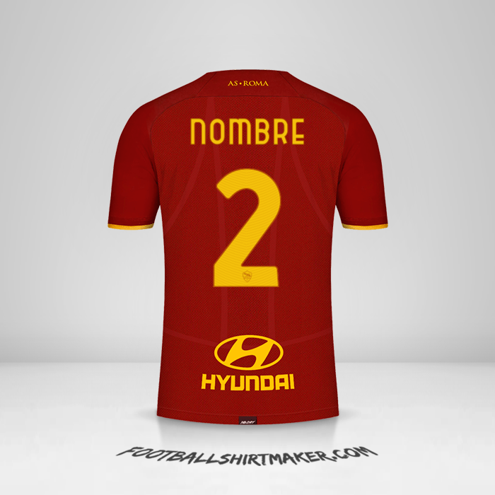 Jersey AS Roma 2021/2022 -  nombre - 2