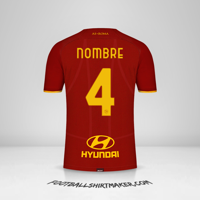 Jersey AS Roma 2021/2022 -  nombre - 4