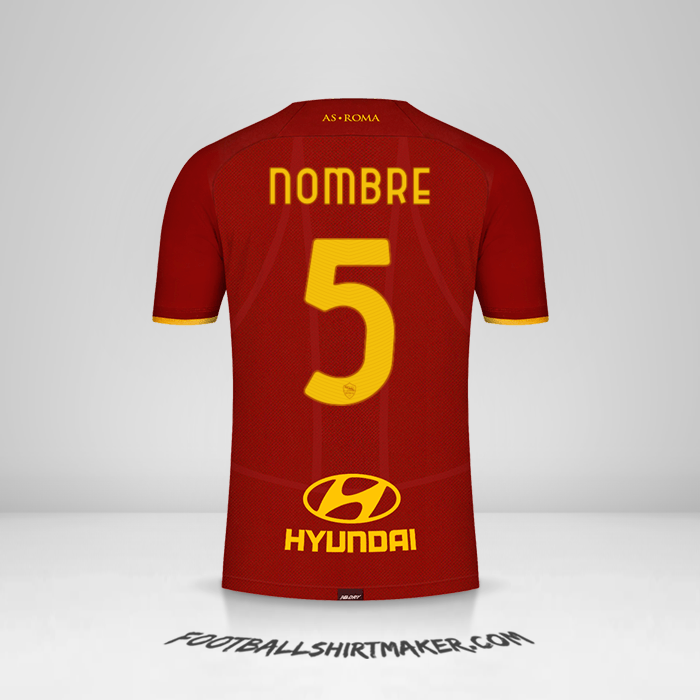 Camiseta AS Roma 2021/2022 -  nombre - 5