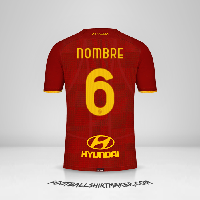 Camiseta AS Roma 2021/2022 -  nombre - 6